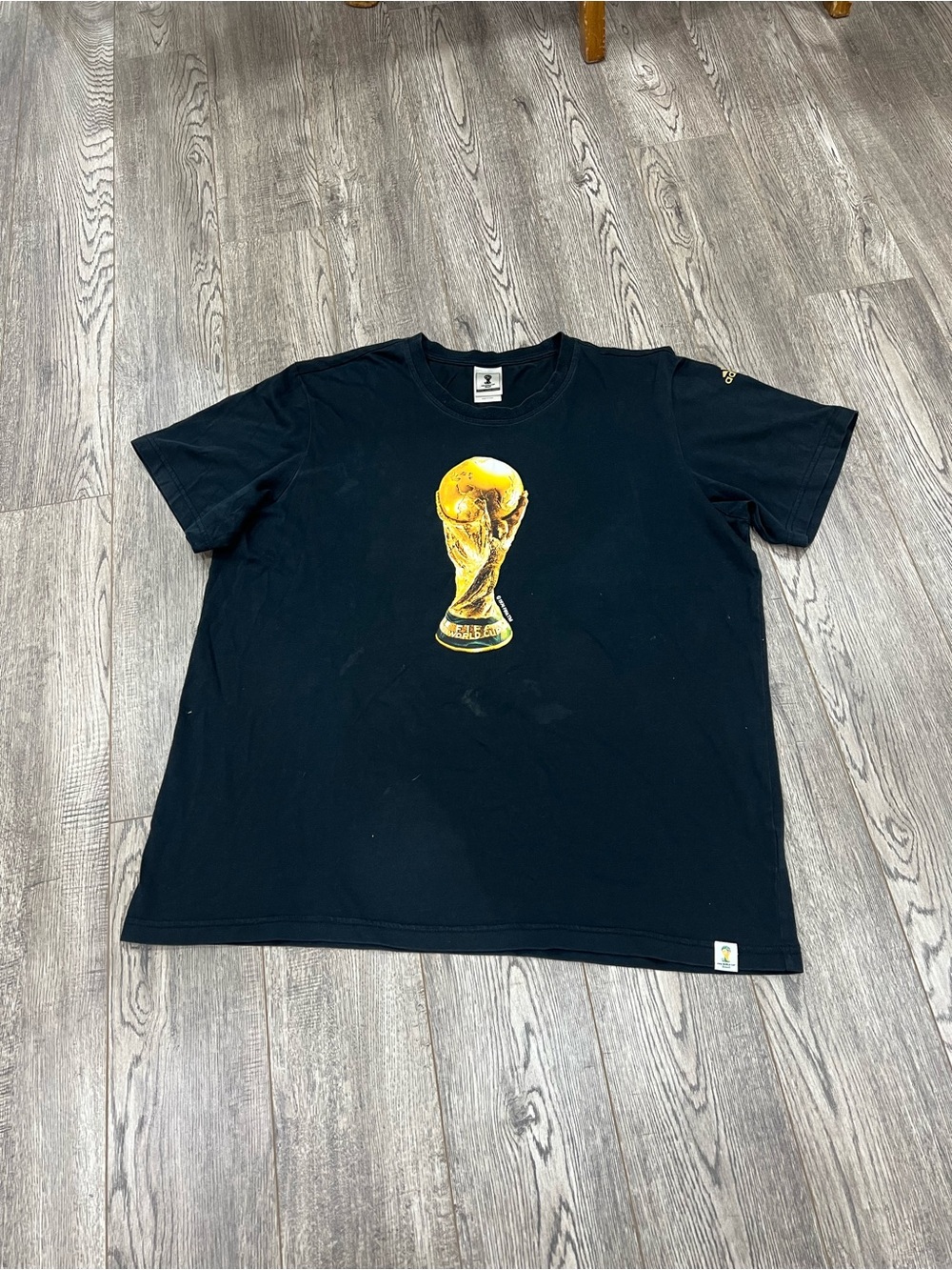 Adidas Brazil World Cup T-Shirt – Black – Good Condition
